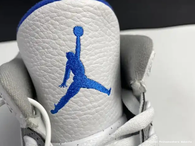 Official Maikesneakers CT8532-040 White 3 Retro Jordan Air Blue 0406